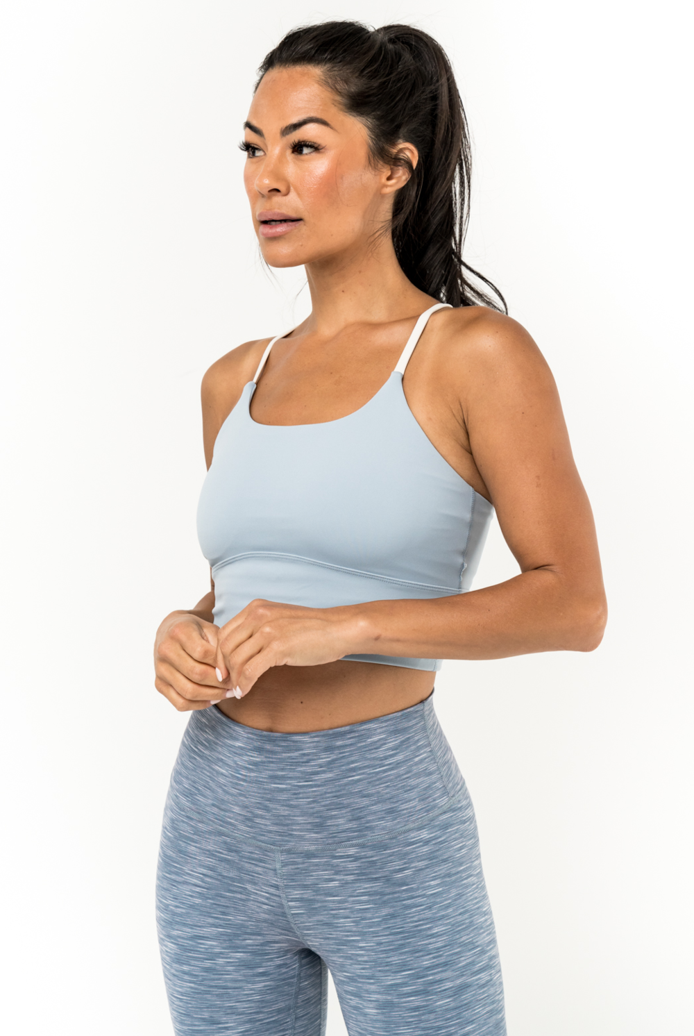Sports Bra - Pathways Aquamarine