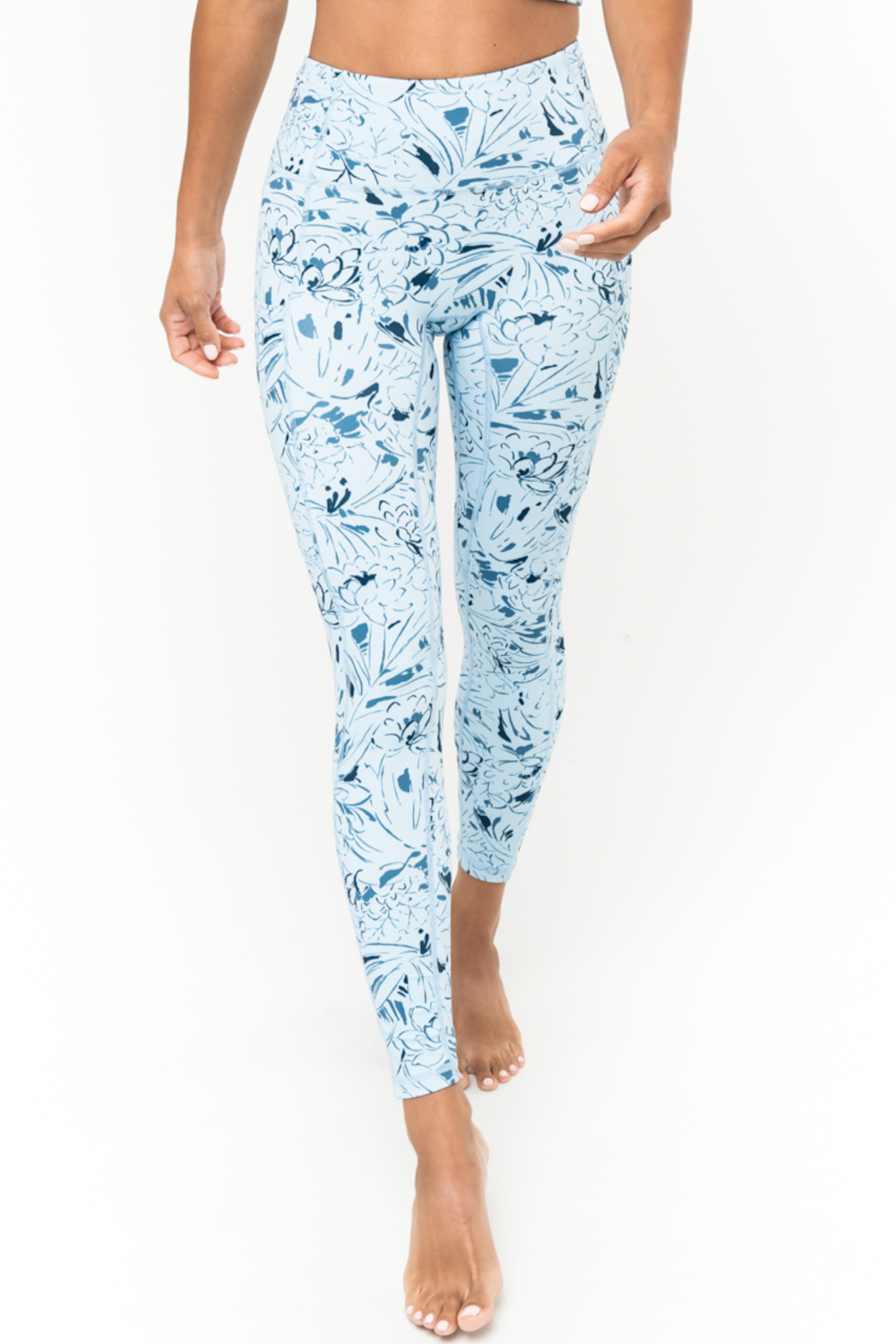 Leggings - Crossroads Breeze Blue